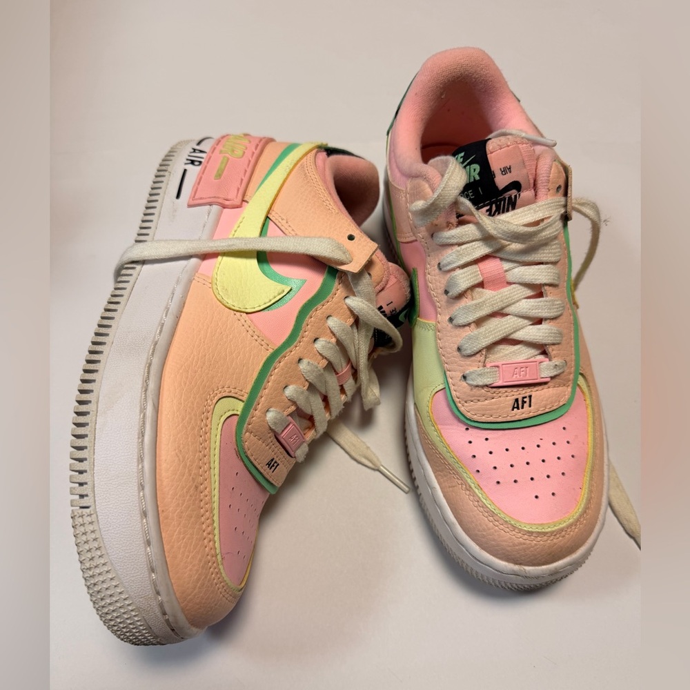 Nike Air Force 1 Shadow — Pastel Peach & Pink (Women’s)